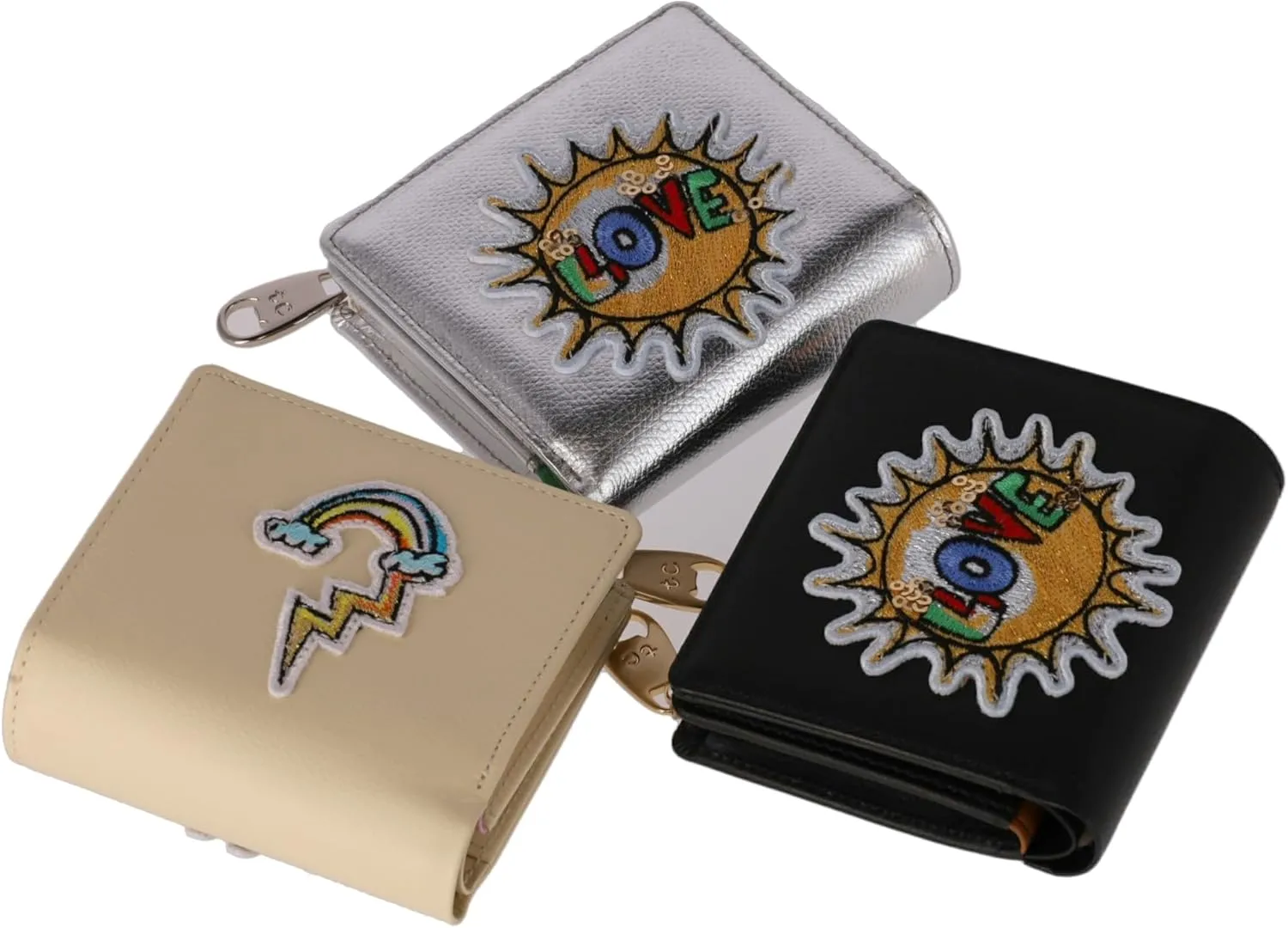 Women's Patch Embroidered Mini Wallet