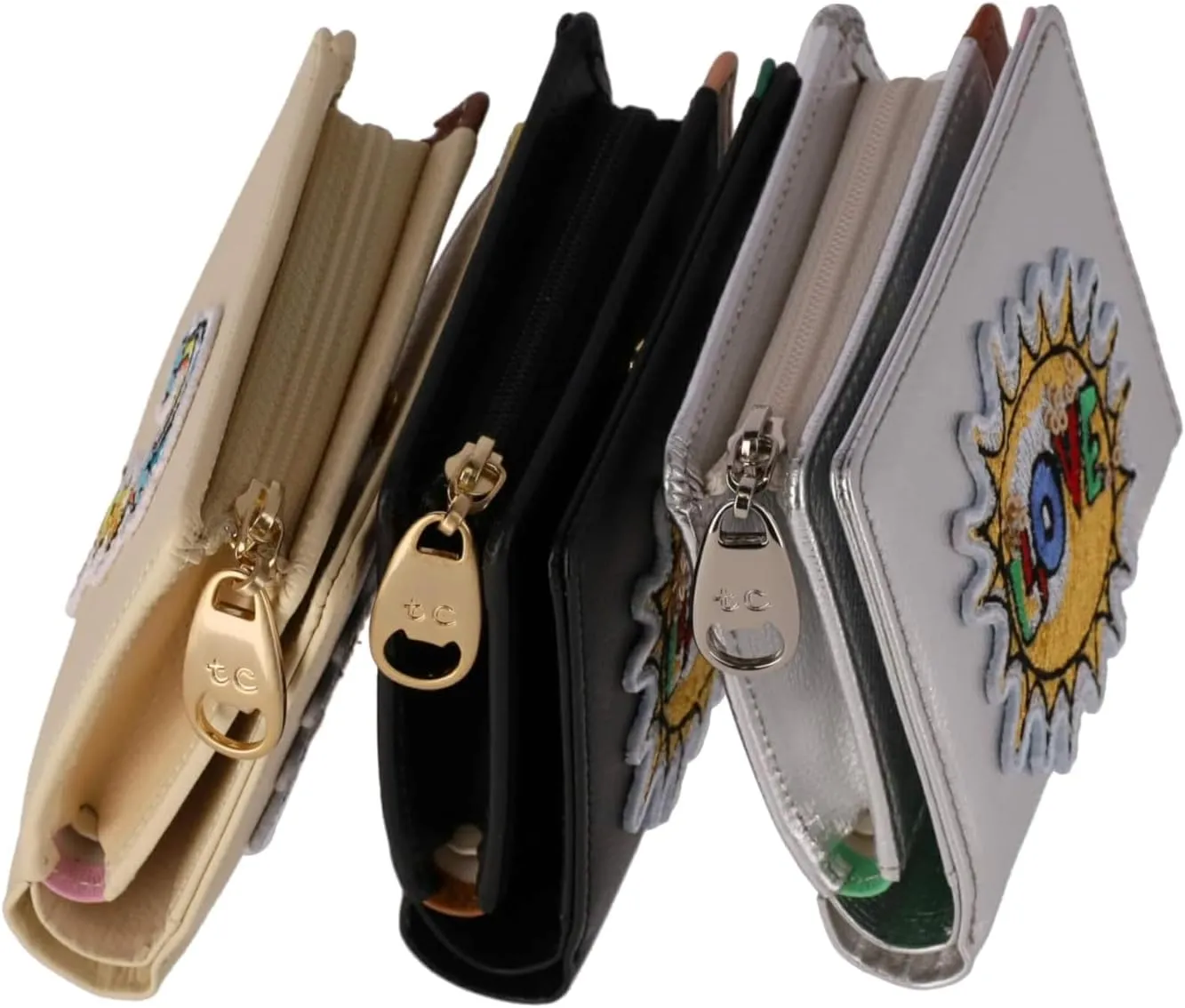 Women's Patch Embroidered Mini Wallet
