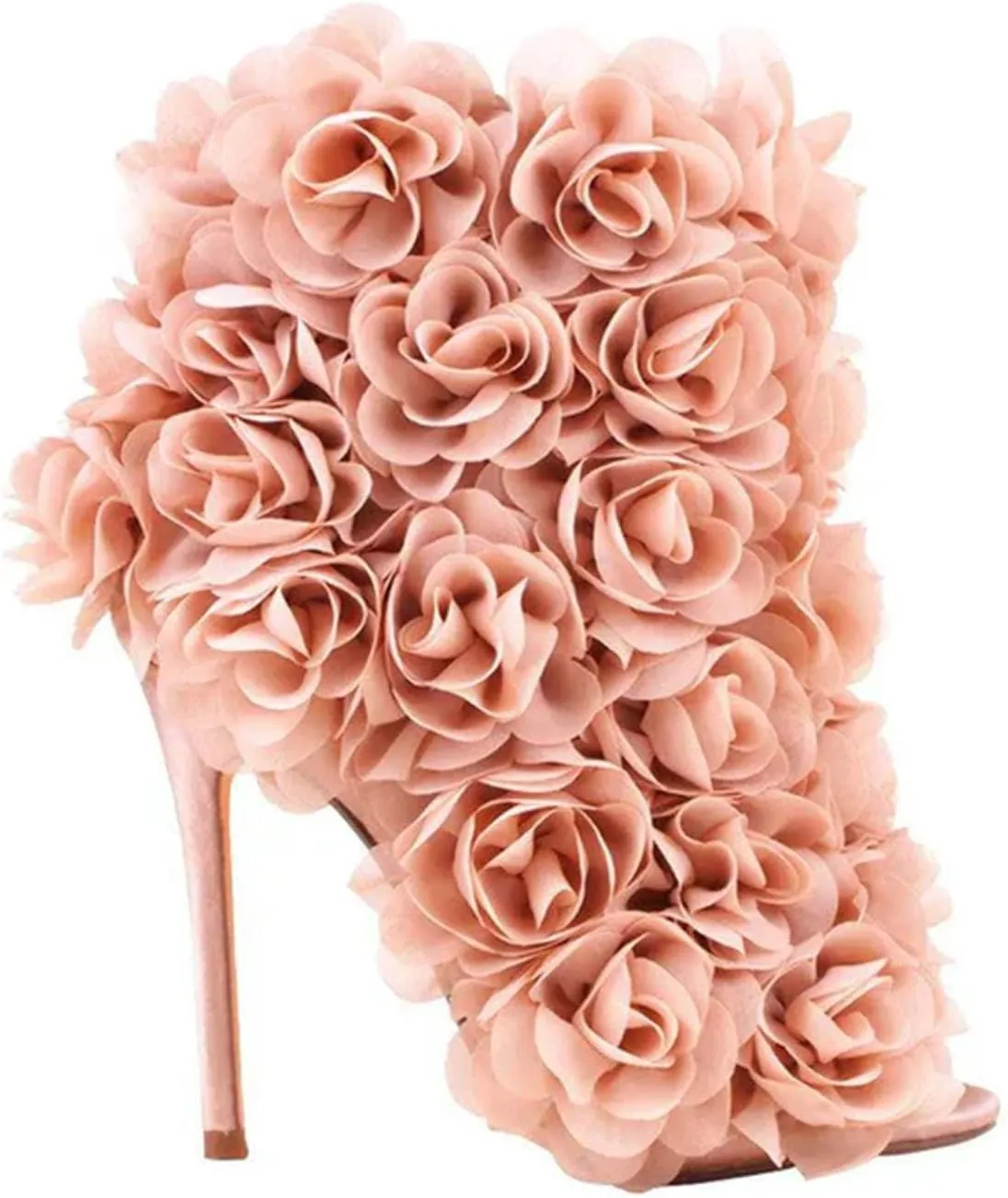 Women's Rose Cross-Tie Sandals - Open Toe Dressy High Heels