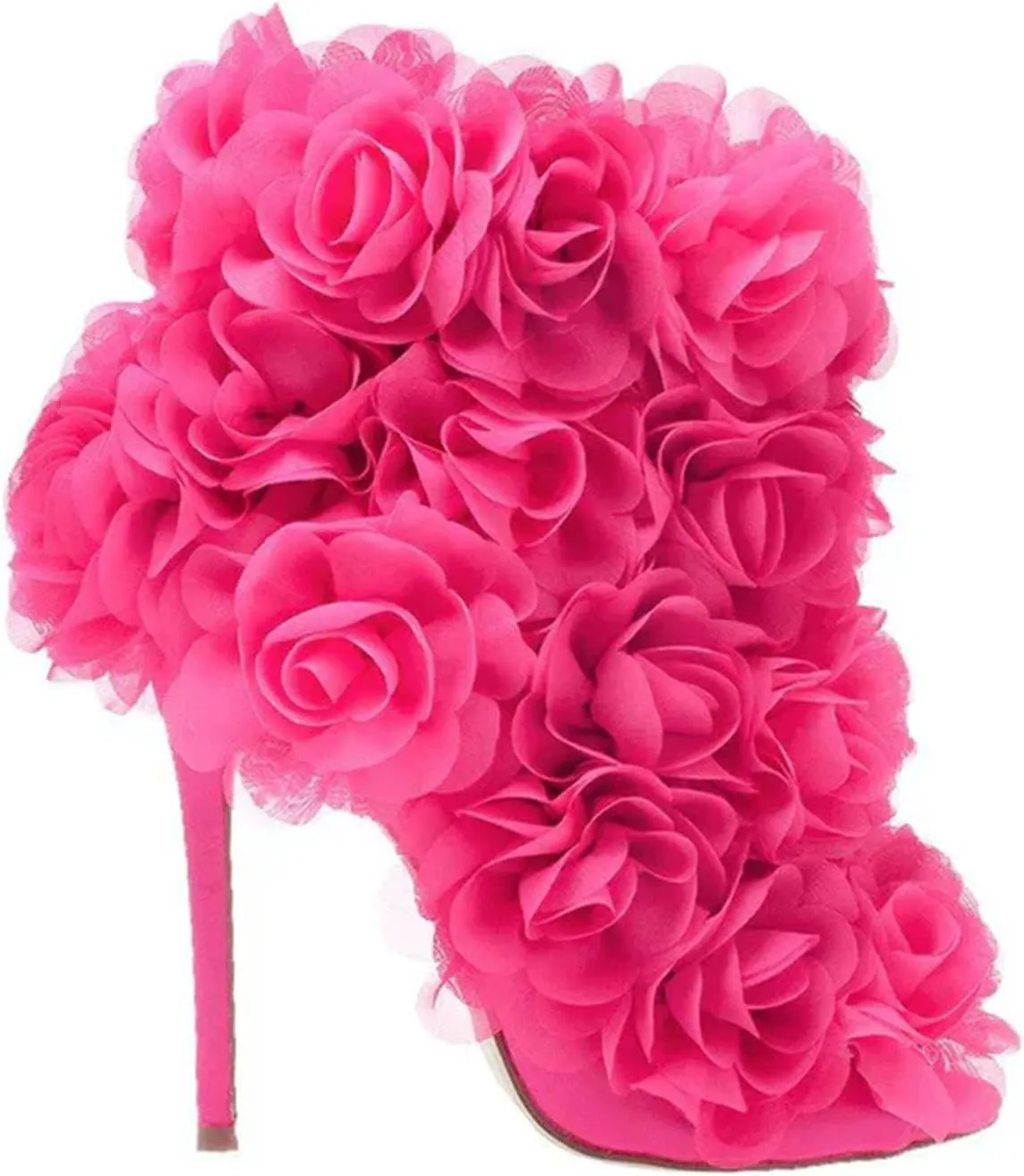 Women's Rose Cross-Tie Sandals - Open Toe Dressy High Heels