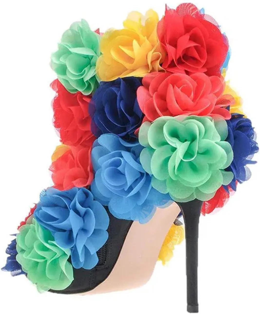 Women's Rose Cross-Tie Sandals - Open Toe Dressy High Heels