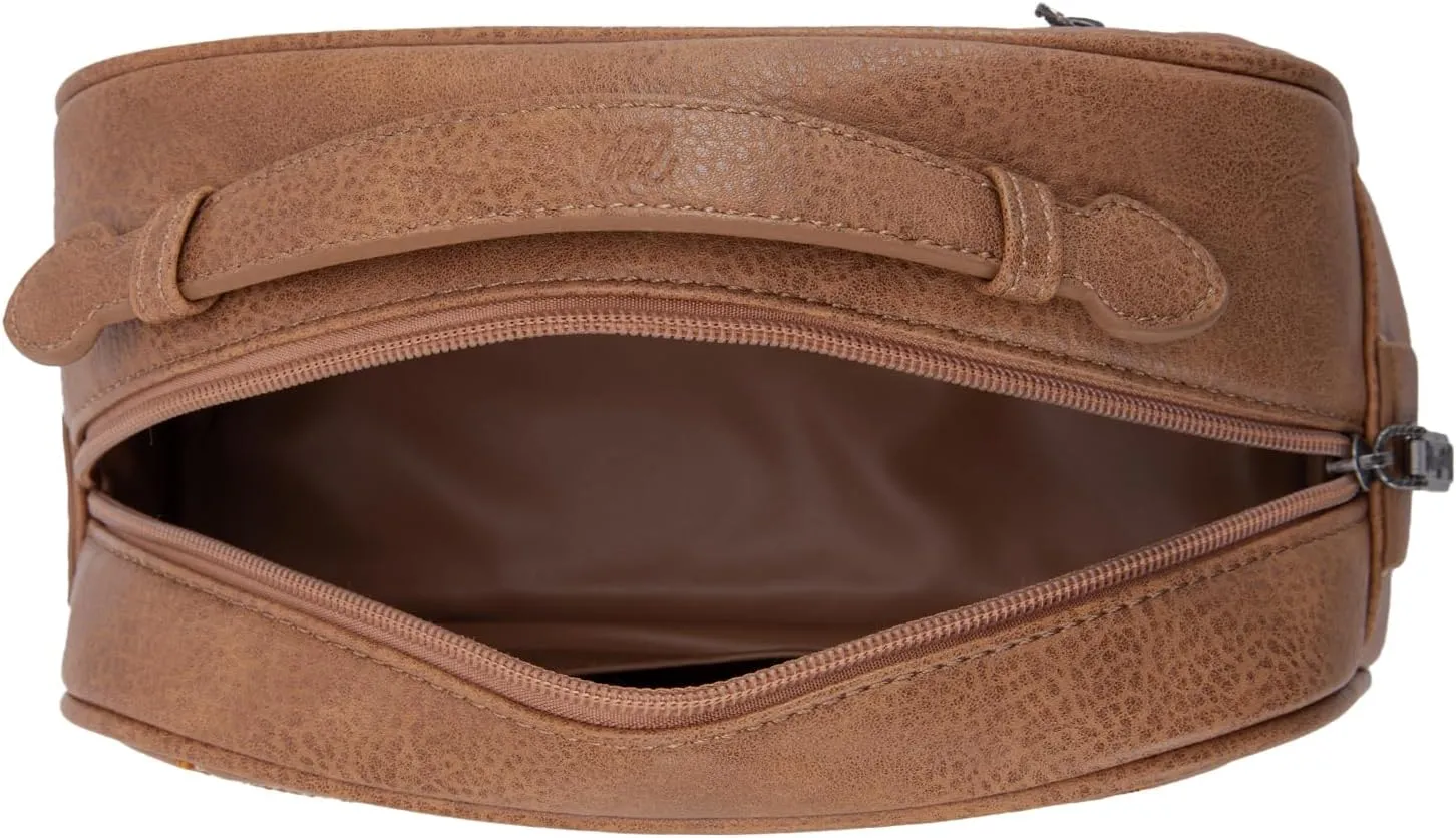 Wrangler Makeup Pouch Bag Mini Western Toiletry Purse Cosmetic Organizer Paisley Travel Pouch for Women