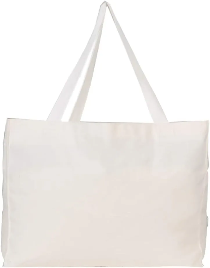 XL Heavy Duty Canvas Grocery Bag Beach Tote Multi Purpose Tote