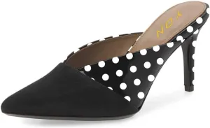 YDN Women Pointed Toe Mid Heel Clogs Mules Slip on Sandals Slide Dress Shoes Size 4-15