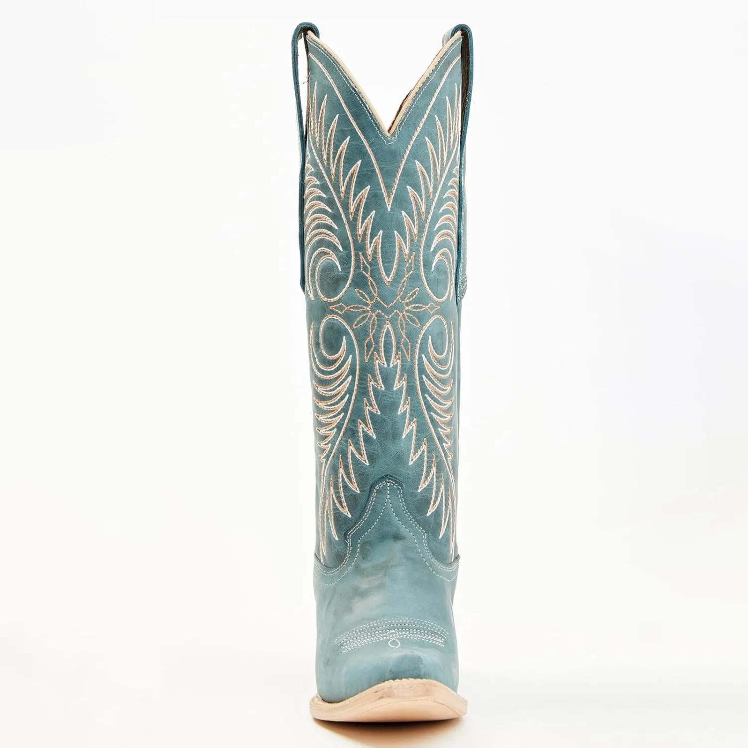 Yishaweiqi Embroidered Cowboy Boots for Women Wide Calf Cowgirl Boots Chunky Heel Snip Toe Knee High Western Boots