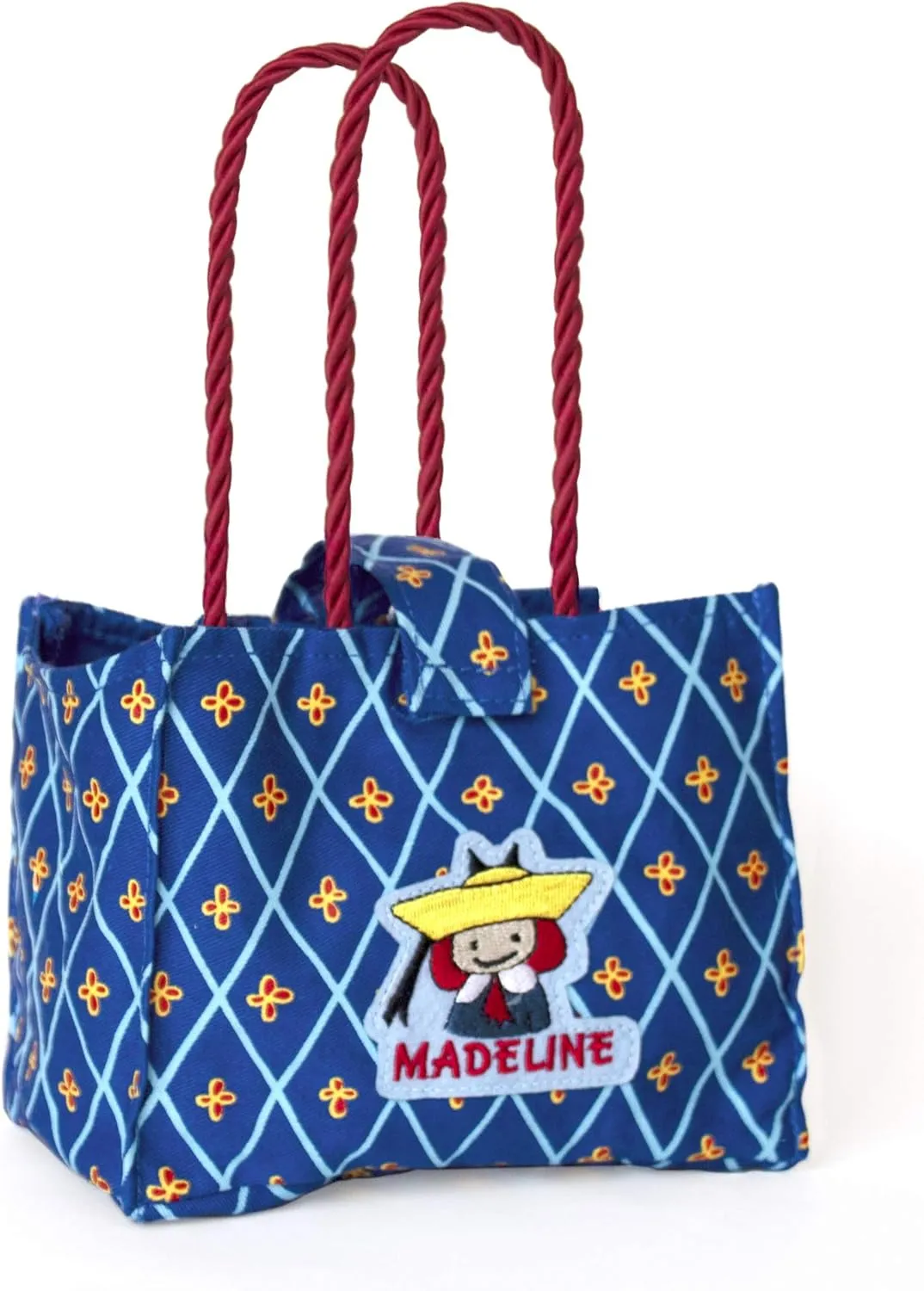 YOTTOY Madeline Collection | Genevieve The Dog Soft Stuffed Animal Plush Toy in Madeline Tote Bag