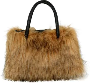 YXCFEWD Fluffy Faux Fur Crossbody Shoulder Bag Purse with Cute Feather Detail