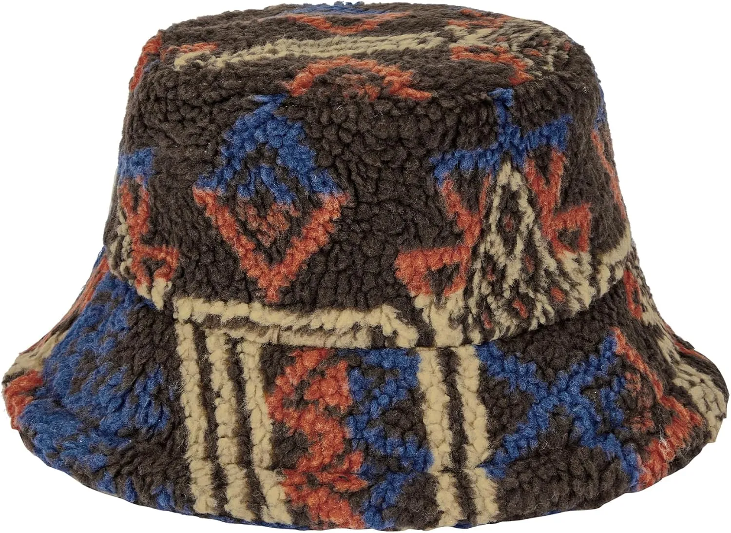 Zando Fuzzy Winter Warm Faux Fur Bucket Hat - Cute Soft Fluffy Rave Fisherman Cap