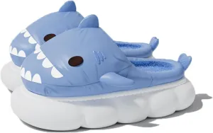 Zureto Shark Slides Winter Christmas New Year Thanksgiving Winter Warm Cozy Adults House Home Winter Shoes
